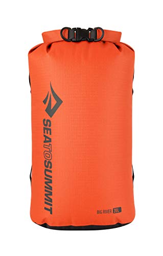 Sea to Summit Big River Dry Bag, Ultra-Durable Roll-Top Dry Storage, 20 Liter, Orange