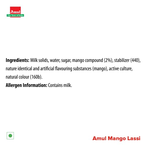 Image of Amul Mango Lassi, 1L Tetra Pack