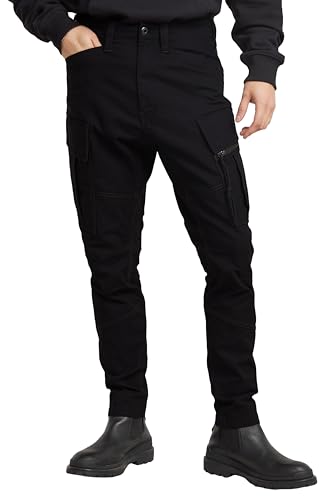 G-STAR Raw - Mens Zip Pocket 3D Skinny Cargo 2.0 5-Pocket Pants, Color Dk Black, Size: 30W x 34L