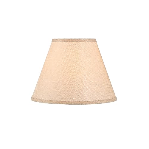 Image of Aspen Creative 32998 Transitional Empire Shape Spider Construction Lamp Shade in Beige, 6 inch Top x 12 inch Bottom x 9 inch Slant Height
