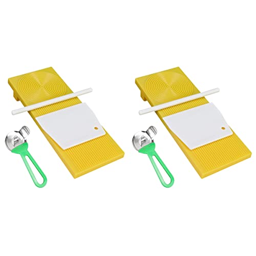 Hemoton 8 pcs Gnocchi Boards Macaroni Pasta Board Set Plastic Garganelli Board Rolling pin and Scraper Homemade Pasta and Butter