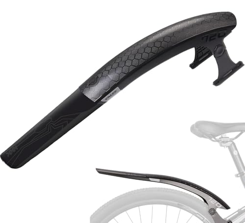 HEROUT 自転車 泥除け クロスバイク ロードバイク フェンダー 700c*38mm適用 取り付け簡単 角度調整 延長パーツ付き 泥よけ フロント リア 汎用 軽量 柔軟性 耐久性 PC材質 通勤通学 ブラック