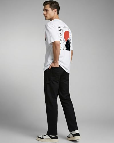 Image of Nobero Men's Oversized Graphic T-Shirt for Men | Soft Cotton | Drop Shoulder Relaxed Fit | Printed Casual Tshirt for Men
