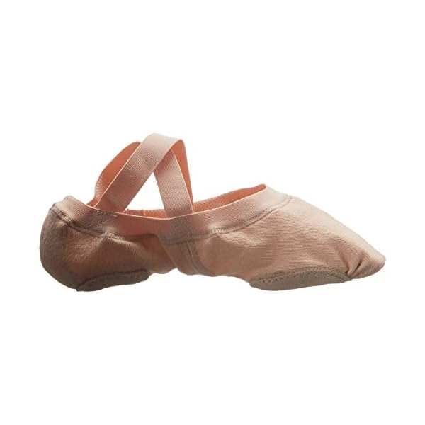 Bloch-Synchrony-Split-Sole-Ballet Bloch Dance Women's Synchrony Split Sole Stretch Canvas Ballet Slipper/Shoe, Pink, 6.5