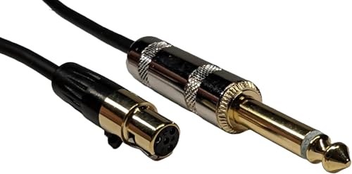 Câble TA4F vers jack pour brancher une guitare sur émetteur Shure