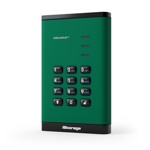 Disque dur portable iStorage 500 Go sécurisé résistant à la poussière chiffrement matériel