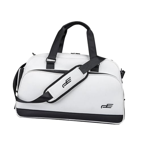 Borsa da viaggio con tracolla borsa portaoggetti per scarpe con scomparto per da per golf fitness attività allaperto Bianco