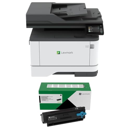 LEXMARK MX431adn Laser Multifunction Printer - Monochrome (29S0200) Bundle with 55B1000 Black 3K Yield Toner Cartridge