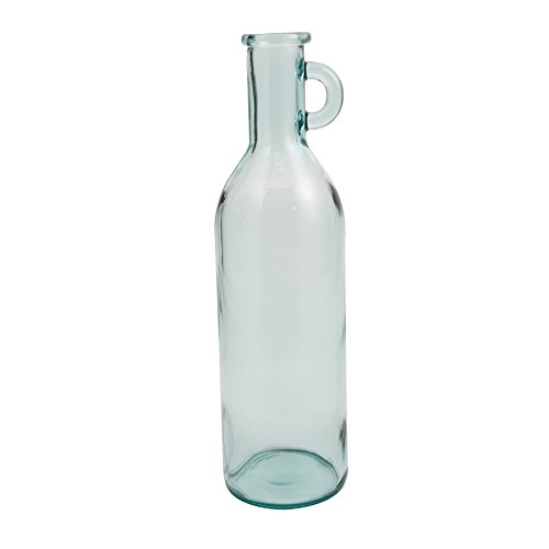 Mud Pie Bistro Clear Blue Tall Recycled Spanish Glass Vase 20" The