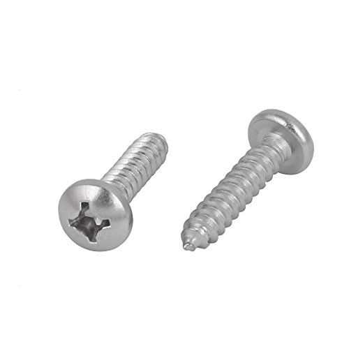 uxcell tornillos autoperforantes M5.5x25mm acero inoxidable 15 pcs miniatura 2