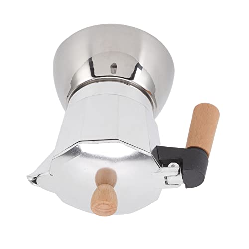Image of Durable Wooden Handle Coffee Maker for Cafeteria, Home (300ml)