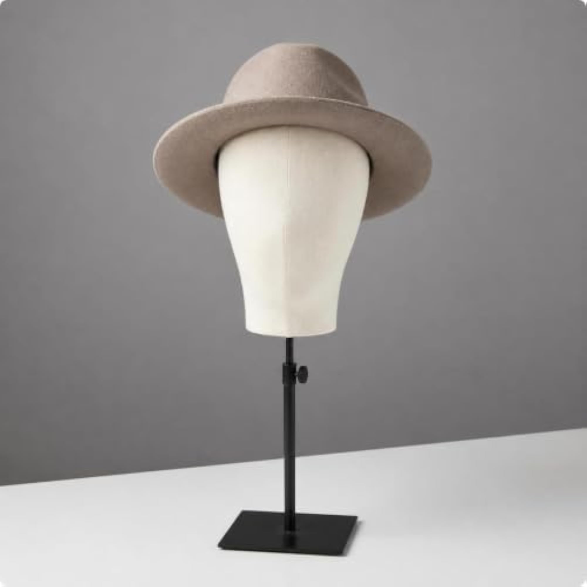 Adjustable Height Professional Mannequin Head with Stable Base