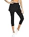 Sykooria Falda Pantalón Deportiva para Mujer Capris Faldas de Tenis y Golf 3/4 Leggins de Chándal Mujeres Correr Entrenamiento Yoga Fitness