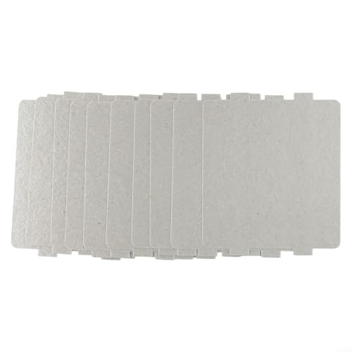 Gdfnmogo Placa de repuesto para guía de ondas de mica para horno microondas, 3.9 x 4.25 pulgadas, 0.04 mm de grosor, resistente al calor, lámina aislante compatible (10 unidades)