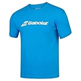 Cuello redondo Babolat Exercise tee Boy Camiseta, Unisex niños, Blue Aster HTHR, 12-14 años