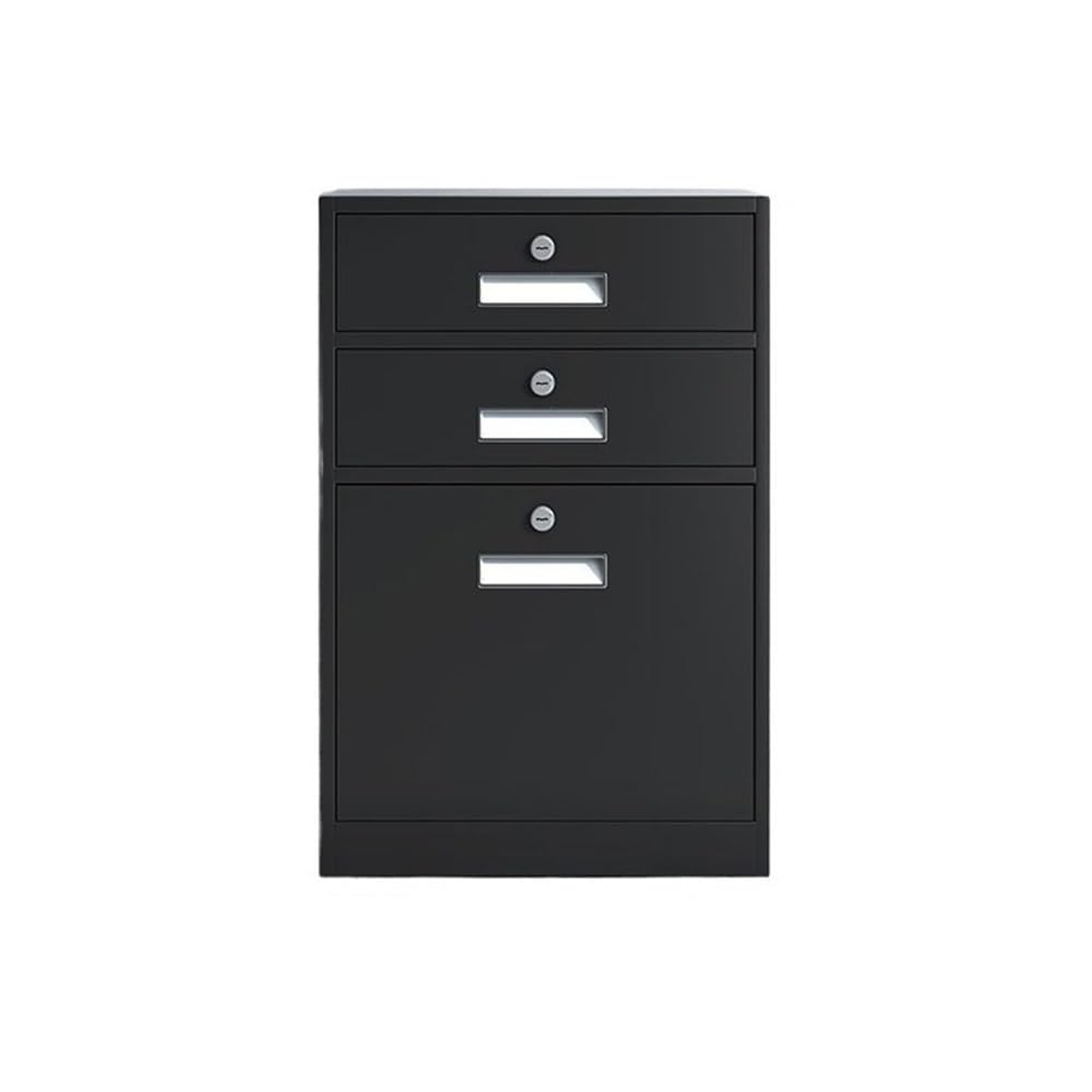 Aioneer Black File Cabinet Office File Data Organizer Cabinet 3 Tier Large Capacity Drawer Cabinet Balcony Storage Storage Cabinet S Filing Cabinet