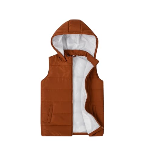 Image of SNOW DREAMS Girls Puffer Vest Lightweight Sleeveless Jackets Hooded Winter Fall Vests Quilted Coat