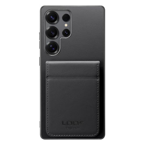 LOOF BASIC-SHELL SLIM CARD �{�v �J�[�h�z���_�[ �܂�ڃM�~�b�N �X�}�z�P�[�X for Galaxy S25 Ultra �p �P�[�X �J�o�[ �J�[�h���[ �w�� �X�g���b�v�z�[�� �J�[�h���� �V�F�� �w�ʎ��[ �J�[�h�P�[�X ���^ �X