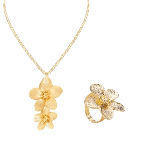 【Gioielli formali】- Il set di gioielli di moda da 2 pezzi presenta un motivo floreale, che è durevole e può essere abbinato ad abiti da sera eleganti e casual o abiti da sposa, adatti per matrimoni, fidanzamenti, sfilate di moda, balli di fine anno, feste in maschera/compleanni e altro ancora. . grandi eventi. Il design unico ti farà stupire in ogni occasione!
