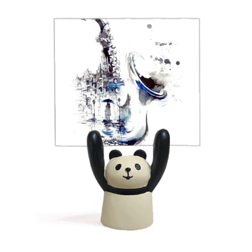 Parapluie de construction pour saxophone avec support aquarelle et motif panda mignon
