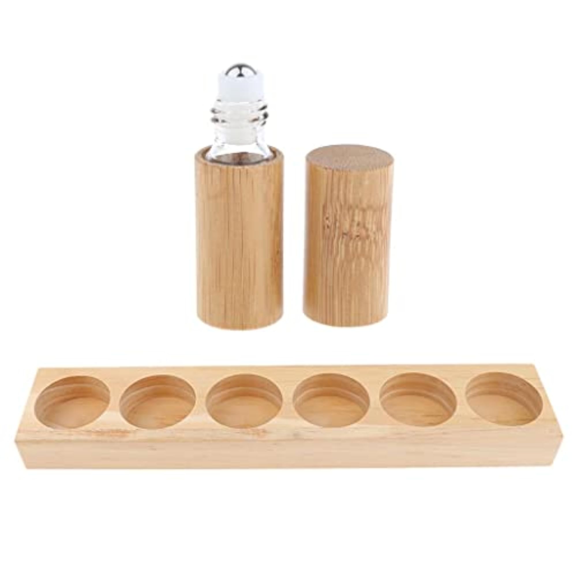 Wood Essential Oil Display Storage Rack, Aromatherapy Holder