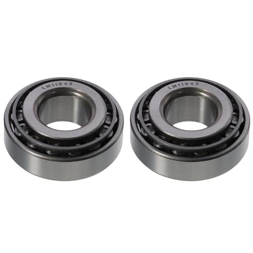 SHUATI Wheel Tapered Bearings 2pcs Tapered Roller Bearing,Durable Chrome Steel Cone and Cup Set(LM11949/LM11910)