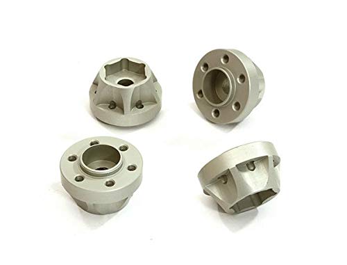 Integy RC Upgrades for Traxxas TRX-4, Alloy 12mm Hex-to-6 Bolt Wheel Hub 12mm Thick +6 Offset for Traxxas TRX-4