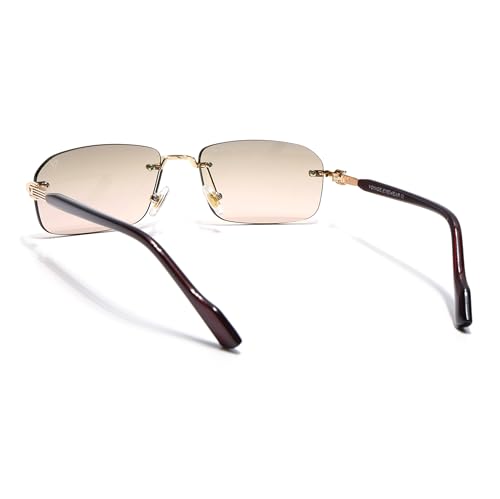 Image of Voyage UV Protected Rimless Sunglasses for Men & Women