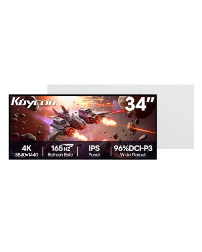 Image of Q34W 34'' UHD (3440 x 1440) 4K 165Hz Glossy Monitor, IPS Panel, 10-Bit Color, 99% sRGB, 96% DCI-P3, HDR, 109PPI, Low Blue Light, Eye Care (Minimalist - Without Stand)
