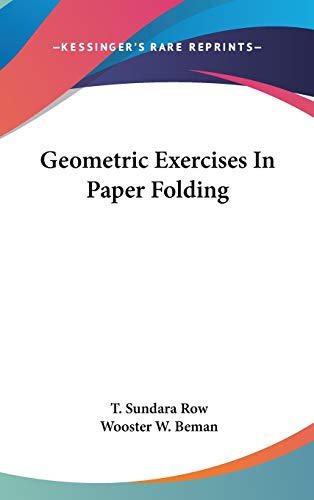 Geometric Exercises In Paper Folding