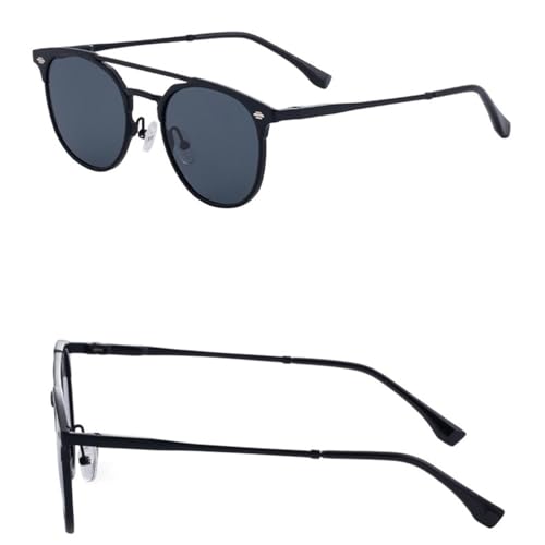 Men Double Bridge Gradual Change Metal Sunglasses Uv400 Driving Fishing for outdoor sports running and riding3