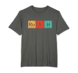 Rush (Ru-S-H) Camisa de elementos de mesa periódicos Camiseta