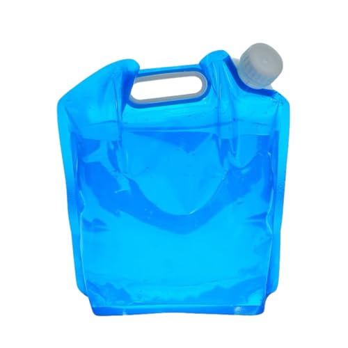 Paquetes de hielo azul para enfriadores - Plegado plegable Bolsa de almacenamiento de agua Paquetes congeladores Paquetes de hielo instantáneos más frescos con espiga | 5L/10L Reutilizable Congelador