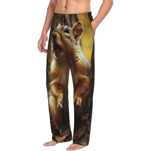 Pantalon de pyjama pour homme écureuil taille 3XL avec poches