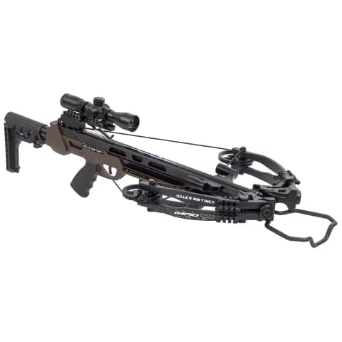 Killer Instinct Rapid 420 Crossbow Package. This Top Archery Crossbow is The Best Addition to Your Hunting Gear, Providing 420 FPS for Maximum Knock Down Power! Cover