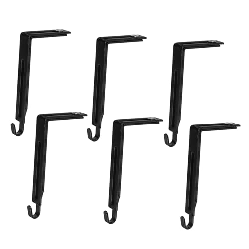 MUSISALY 6pcs Door Cabinet Hook Lockers Foldable Clothing Rack Heavy Duty Clothes Racks Heavy Duty Hook Door Hanger Hook Hanging Hook Coat Hanging Holder Cabinet Door Hanger Metal Hook Iron