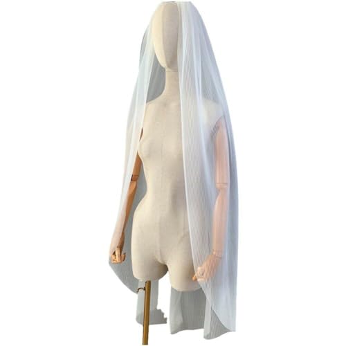 Velo de novia con peine elegante para despedida de soltera y bodas 2
