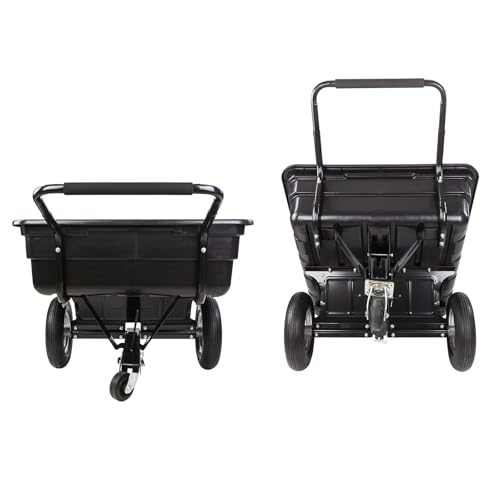 DEMA Stahl-Schubkarre Duo – 2-Rad, 60 L, 150 Kg Tragkraft, Verzinkte Wanne, Lufträder, Für Garten & Baustelle