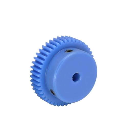 Bevel Gear Pinion Hardware Mechanical Plastic Gear 1M-45T/48T Teeth Pitch 3.14mm Teeth Height 10mm Blue Motor Gear Transmission Parts Bore Size 6/8/10/12/14/15mm(16mm-48 Teeth)