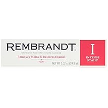 Rembrandt Intense Stain Whitening Toothpaste with Fluoride, Mint, 3.52 Fluid Ounce Pack of 6