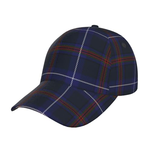 Casquette de baseball délavée à carreaux et motifs marins d'été