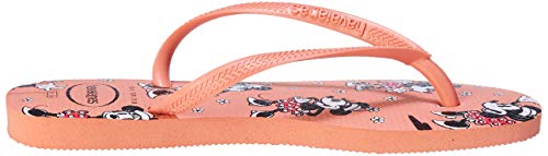 Chinelo Havaianas, Slim Disney, Feminino, Rosa Seda, 35/36