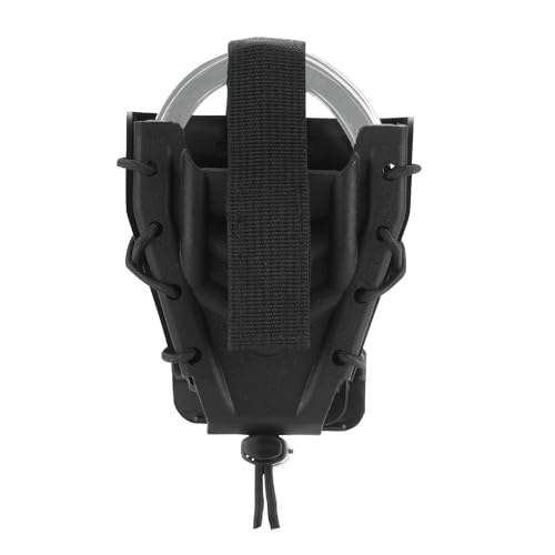 Handcuff Holster Handcuff Case Open Top Cuff Pouch for Duty Belt/Tactics Vest (Plastic-Black)