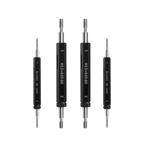 1PC 6H Precision +0.03 Calibrador de Roscas Métrico en Acero Fino M0.8M1M2M3M4M5 Herramienta de Medición (M5X0.8 adiciona 0.03) miniatura 2