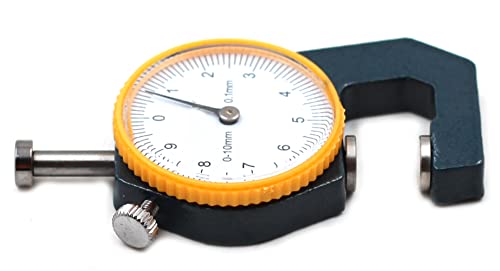 Driak 0-10Mm Dial Thickness Meter Gauge 0.1Mm Depth Tester For Paper Film Leather Thickness Measuring Tool #TOP4
