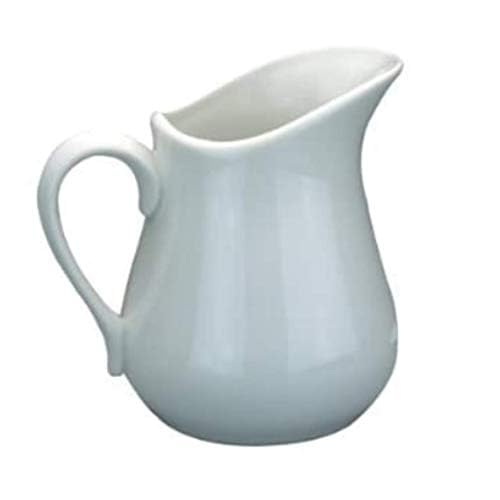Pichet Montessori En Céramique Bleu Et Blanc – Crémier Polyvalent Avec Bec Anti-Goutte – Pour Lait, Sauce, Sirop – Dès 3 Ans