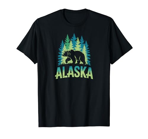 Alaska Retro Sunset Mountain Scene Scenic Outdoor T�V���c