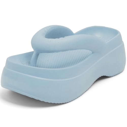 Image of DOCTOR HEALTH SUPER SOFT Women Thick Sole EVA Flip Flops | Soft Cushioned Comfort Slippers | Lightweight Anti-Slip Casual Sandals for Indoor Outdoor Everyday Wear