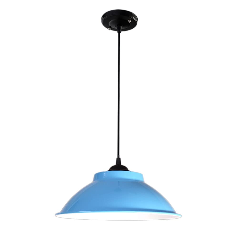 KXEcoLife Colorful Bianco Pendant Lamp Chandelier - Adjustable Hanging Light for Home Decoration(Blu)