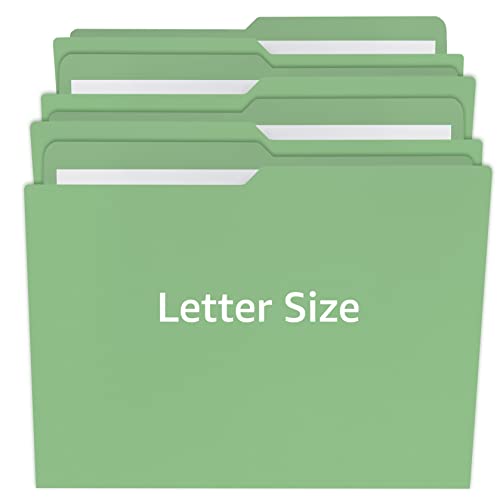Chemises de dossier vertes uBoxes au format lettre pack de 100 pièces pour classement - 2